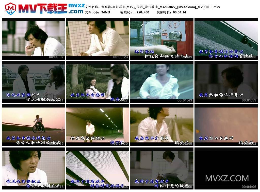 张嘉洵-好好看你(MTV)_国语_流行歌曲_MA503022